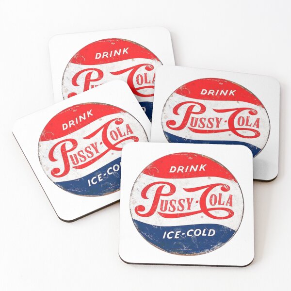 Item preview, A playful twist on the iconic Pepsi Cola logo: "Pussy Cola" fan art. designed and sold by RUCIOMORO_TSHIRTS_.