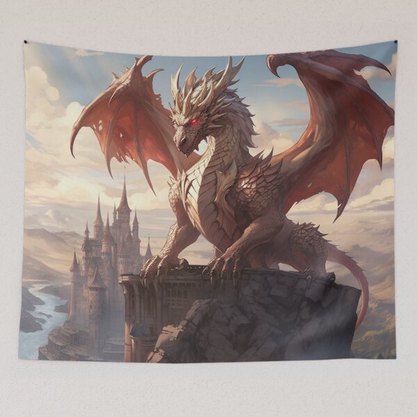Item preview, Dragon protecting the castle designed and sold by RichardDHJ.