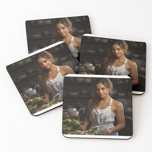 Item preview, Food Stylist Executing Culinary Masterpiece designed and sold by TheBrainArt.
