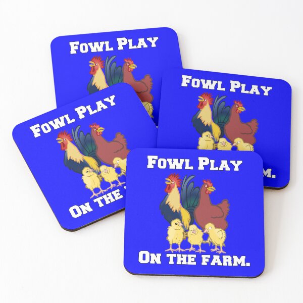 Item preview, Funny Chicken Farmer Humor Fowl Play On The Farm designed and sold by fantasticdesign.