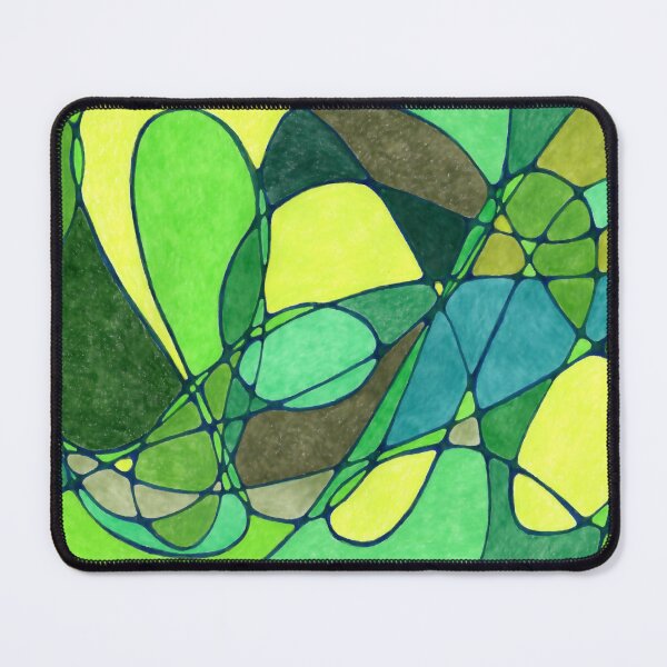 Item preview, Green Abstract Swirling Lines designed and sold by LiszaB.