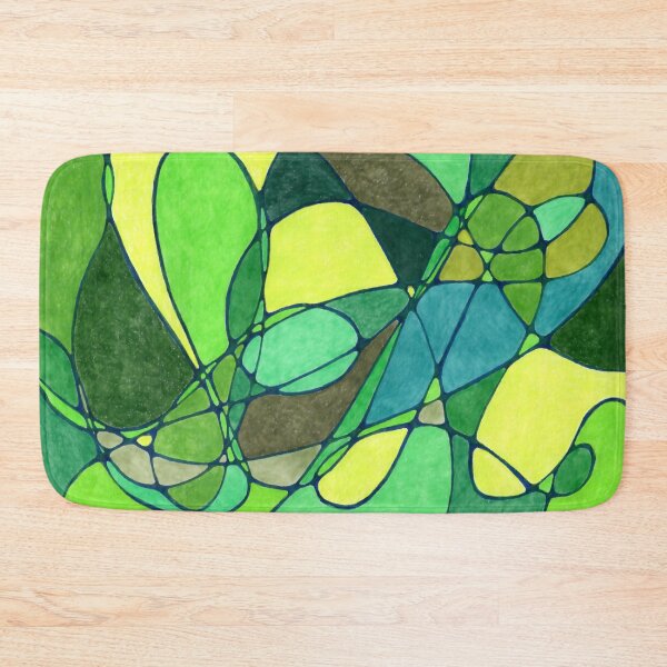 Item preview, Green Abstract Swirling Lines designed and sold by LiszaB.