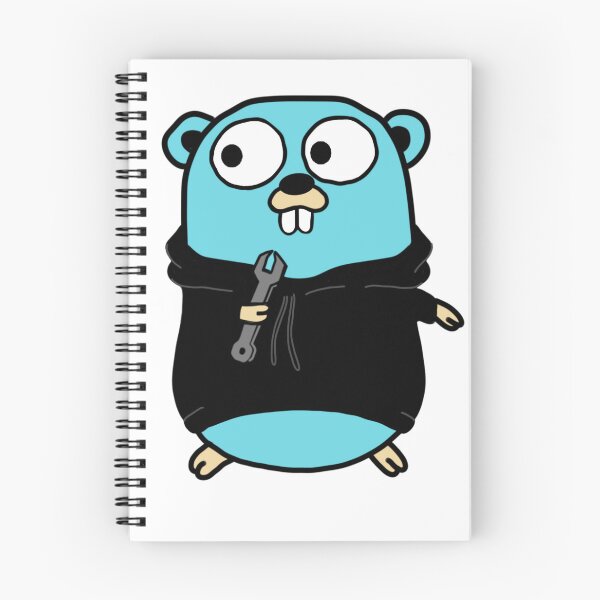 Item preview, Golang Gopher In Black Hoodie designed and sold by buzz-inc.