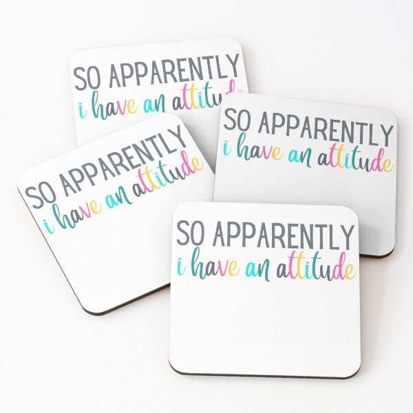 Item preview, So Apparently I Have an Attitude | Sarcasm | Sarcastic | Joke | Funny designed and sold by ShoniwDesigns.
