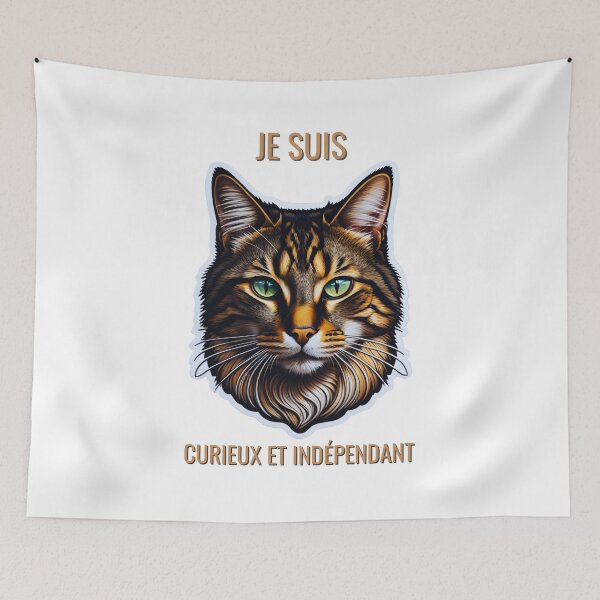 Item preview, I am Curious and Independent Cat designed and sold by bonnes-fetes.