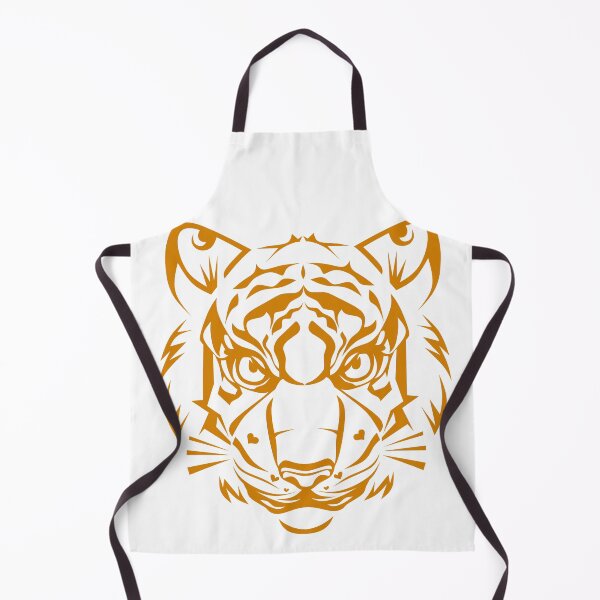 Item preview, Yellow tiger head line art designed and sold by nickardi.