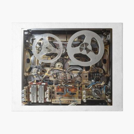 Open reel audio tape recorder Vintage musical instrument music equipment  steampunk  Poster for Sale by SmixStudio