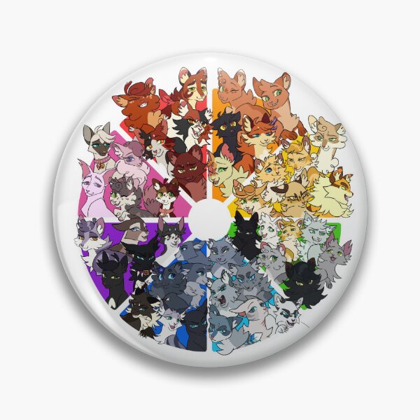 Item preview, Warrior cats color wheel designed and sold by Gekkozilla.