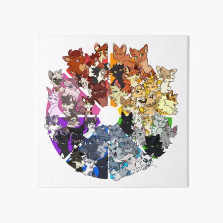 Item preview, Warrior cats color wheel designed and sold by Gekkozilla.