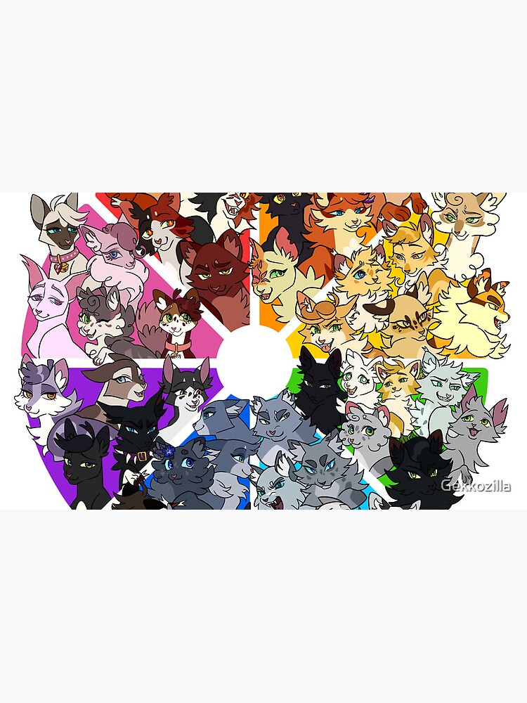 Warrior cats color wheel Pin for Sale by Gekkozilla