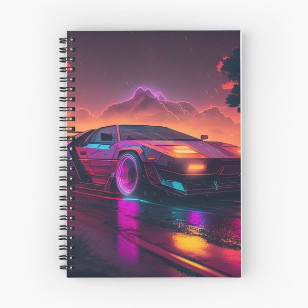 Item preview, RetroWave Futuristic Car designed and sold by AxeWave.
