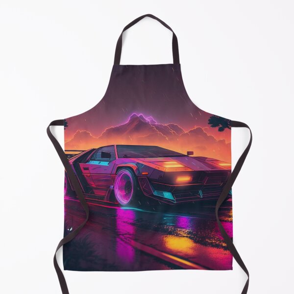Artikelvorschau, Futuristisches RetroWave-Auto entworfen und verkauft von AxeWave.