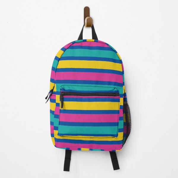 Item preview, Stripes in Magenta Yellow Turquoise and Blue designed and sold by tonymagnerart.