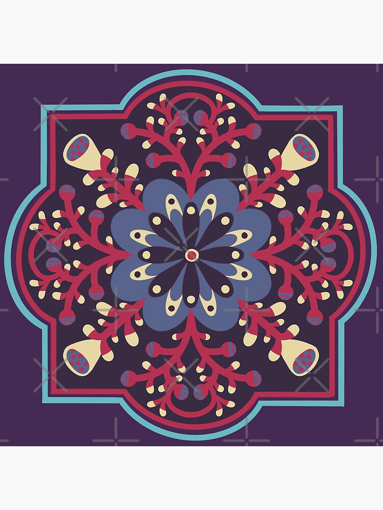 Thumbnail 5 of 5, Coasters (Set of 4), purple tile design designed and sold by istolar.