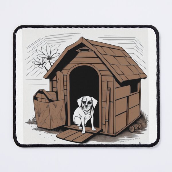 Item preview, An old farmer in a doghouse designed and sold by ac-virtualshop.