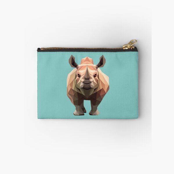Item preview, Rhino (Turquoise BG) designed and sold by PolygonXYZ.