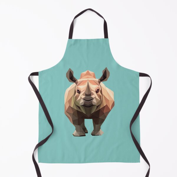 Item preview, Rhino (Turquoise BG) designed and sold by PolygonXYZ.