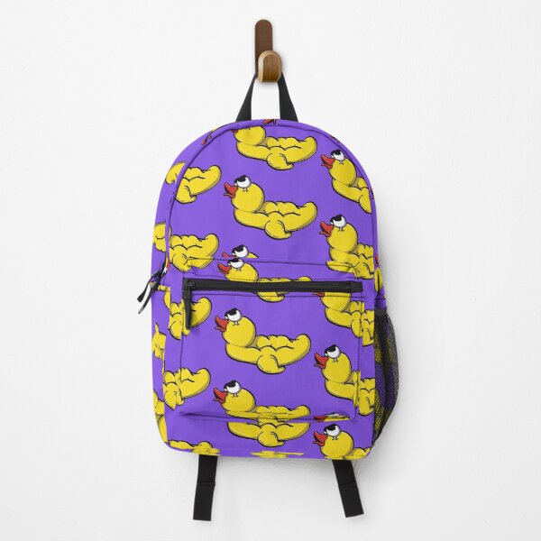 Item preview, squished yellow rubber bath duck illustration Purple designed and sold by monqey.