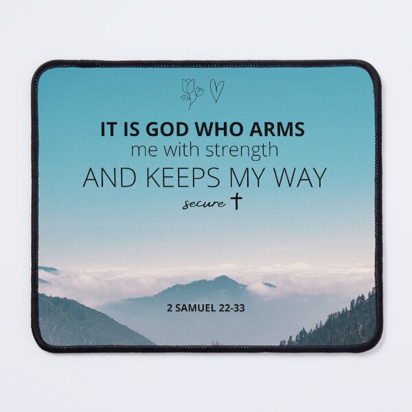 Item preview, It is God who arms me with strength and keeps my way secure. designed and sold by Fernandavaladao.