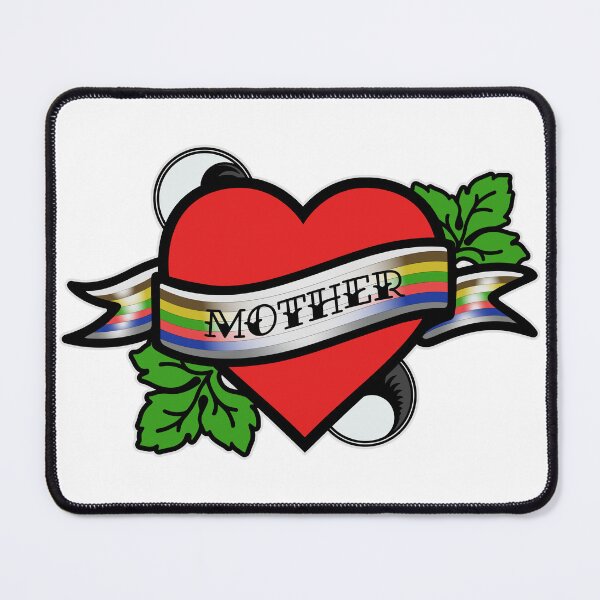Item preview, I Love Mother Tattoo (White Ajah) designed and sold by Taveren-Tavern.
