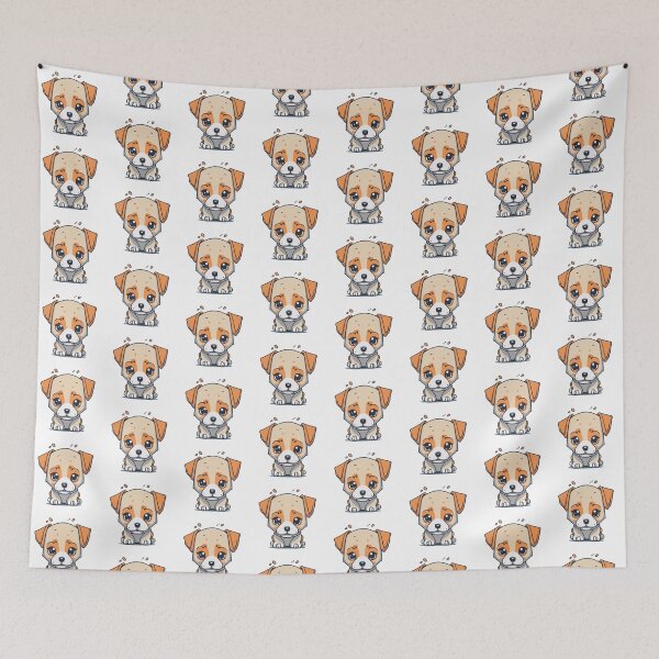 Item preview, Kawaii Pup Love designed and sold by PatternLounge.