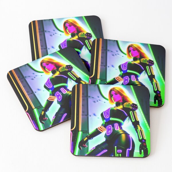 Item preview, Neon Cyborg Woman - Cyberpunk 2 designed and sold by Benito Del Ray.