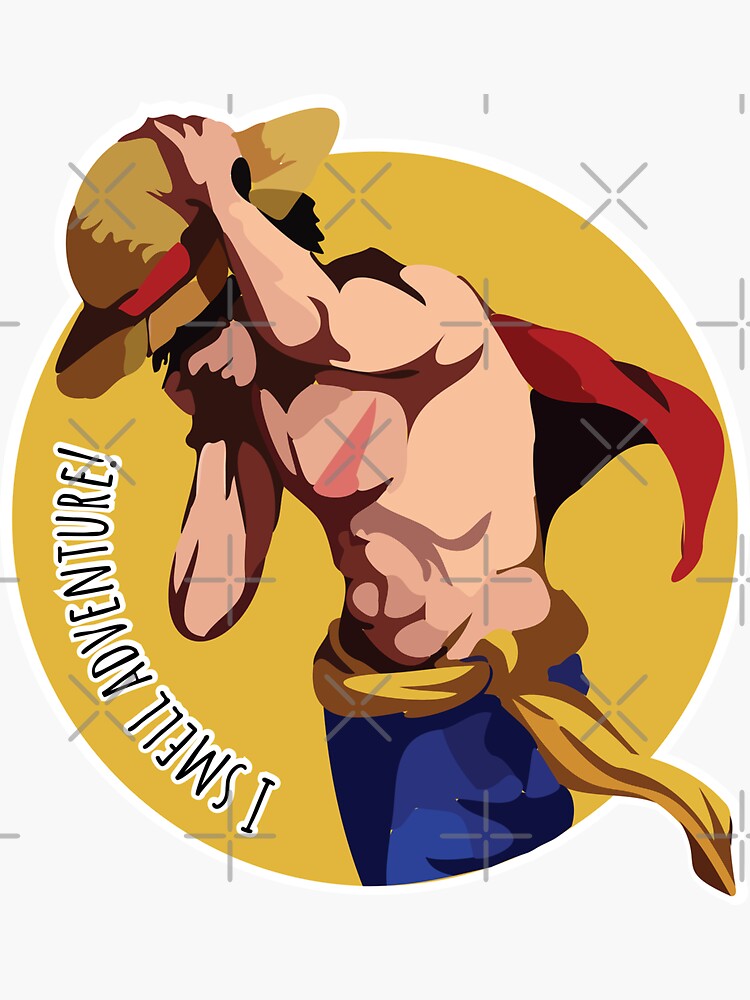 One Piece Weird Pirates and Busty girls - Luffy - Sticker