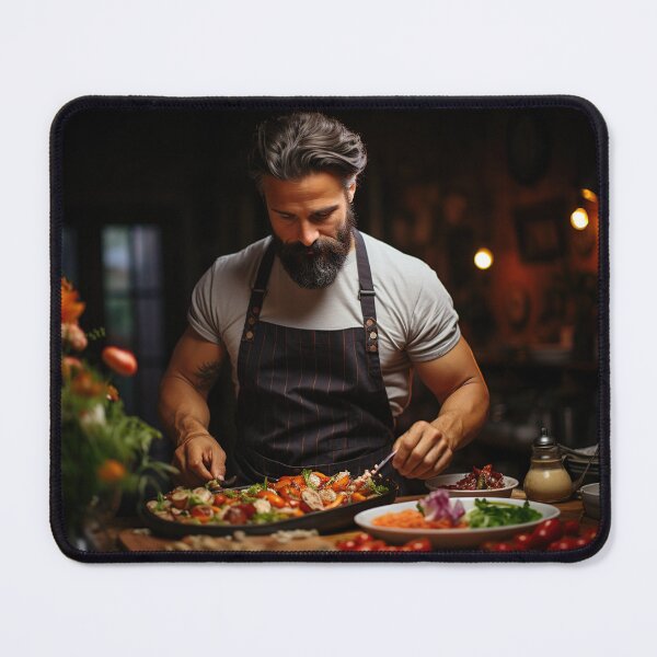 Item preview, Food Stylist Showcasing Culinary Masterpiece designed and sold by TheBrainArt.