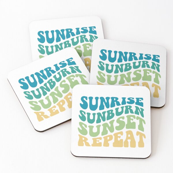 Item preview, Sunrise Sunburn Sunset Repeat designed and sold by TheLemonBox.