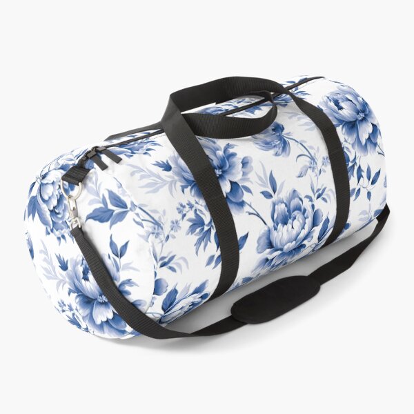 Item preview, Blue Cottagecore Floral Peony Toile de Jouy Pattern designed and sold by TeaticketRoyal.