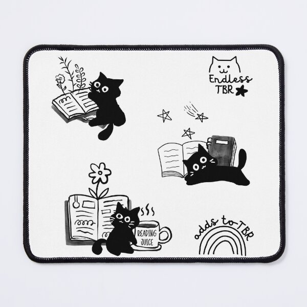 Item preview, Cats and Books Animal Doodles Cute Bookish Aesthetic Pack designed and sold by Cawaiico.