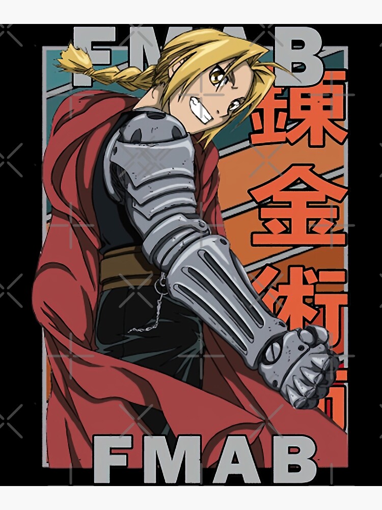 Fullmetal Alchemist Brotherhood Elric Brothers Anime Poster – My