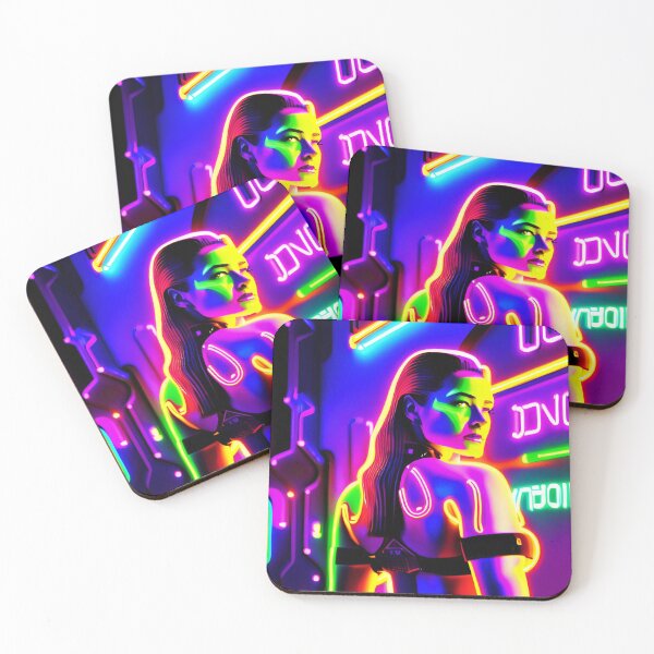 Item preview, Neon Cyborg Woman - Cyberpunk 65 designed and sold by Benito Del Ray.