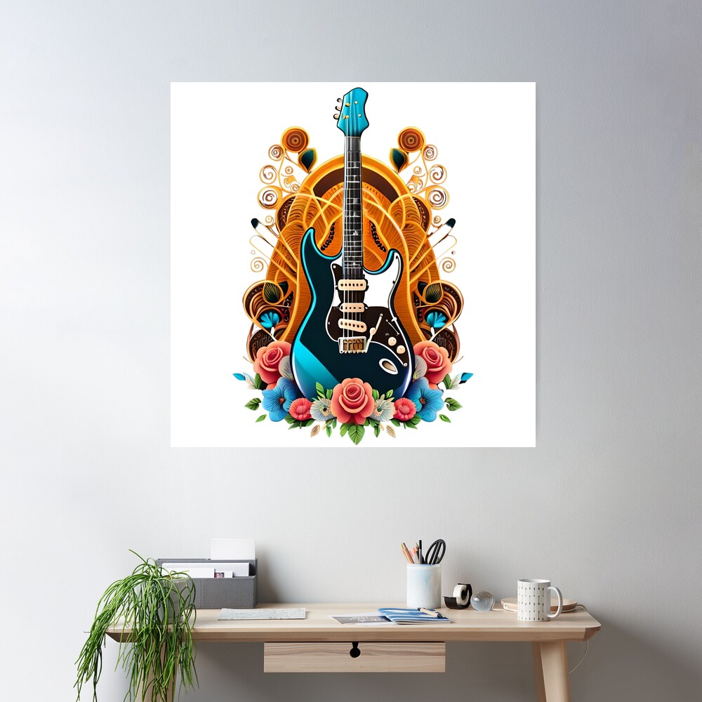 アート・デザイン・音楽 The electric guitar collection Electric Guitar vibrant 