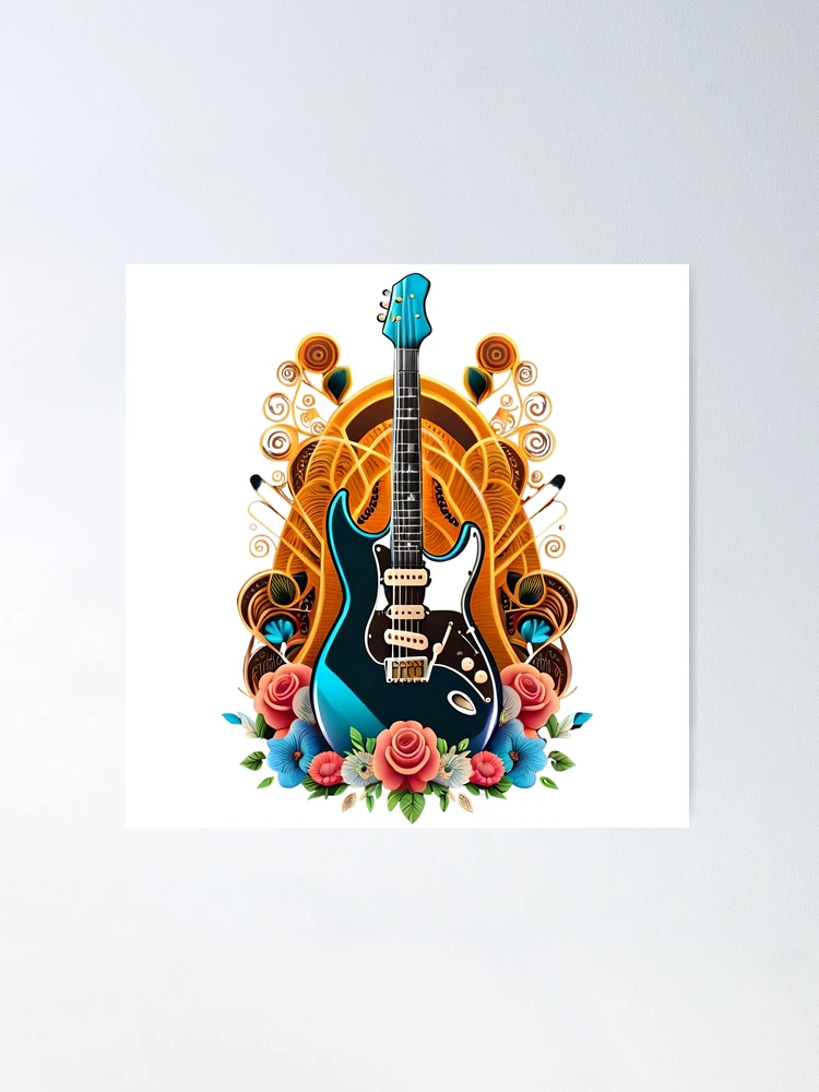 Electric Guitar vibrant 