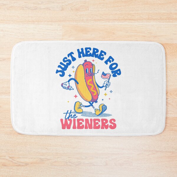 Item preview, Hot Dog I'm Just Here For The Wieners Funny Fourth of July designed and sold by vomaria.