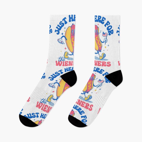 Item preview, Hot Dog I'm Just Here For The Wieners Funny Fourth of July designed and sold by vomaria.
