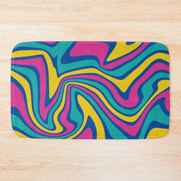 Item preview, Marble Stripes in Magenta Yellow Turquoise and Blue designed and sold by tonymagnerart.