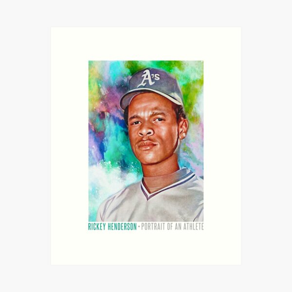 Item preview, Rickey Henderson Portrait of an Athlete Artwork designed and sold by Nick Starn.