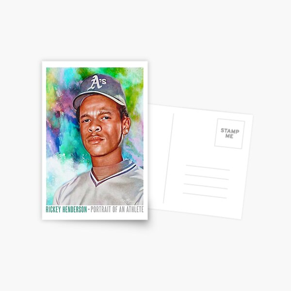 Item preview, Rickey Henderson Portrait of an Athlete Artwork designed and sold by Nick Starn.