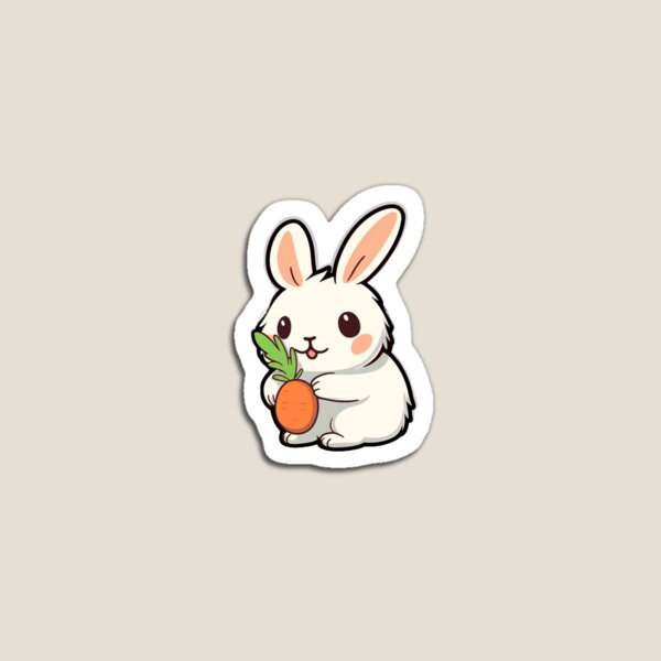 Aperçu de l'œuvre Lapin moelleux mangeant une carotte créée et vendue par EndlessOasis.