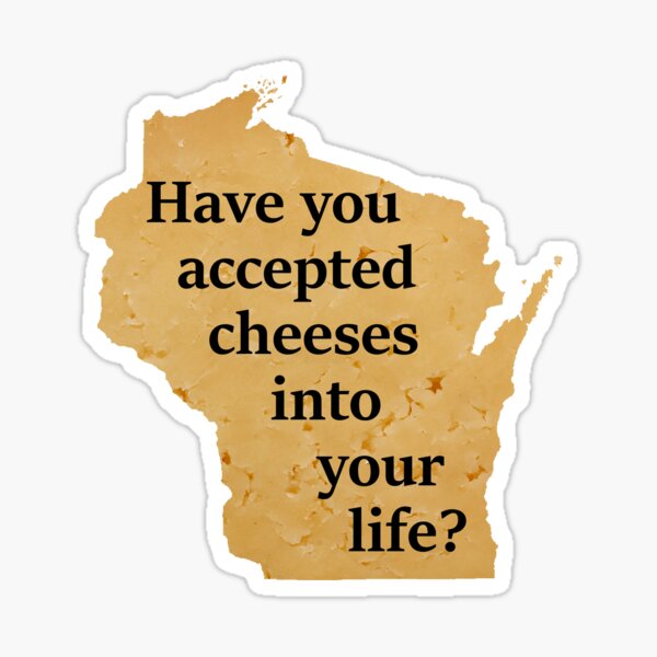 Vista previa del artículo con la obra «Juego de palabras con queso de Wisconsin.», diseñado y vendido por bigbalddon.