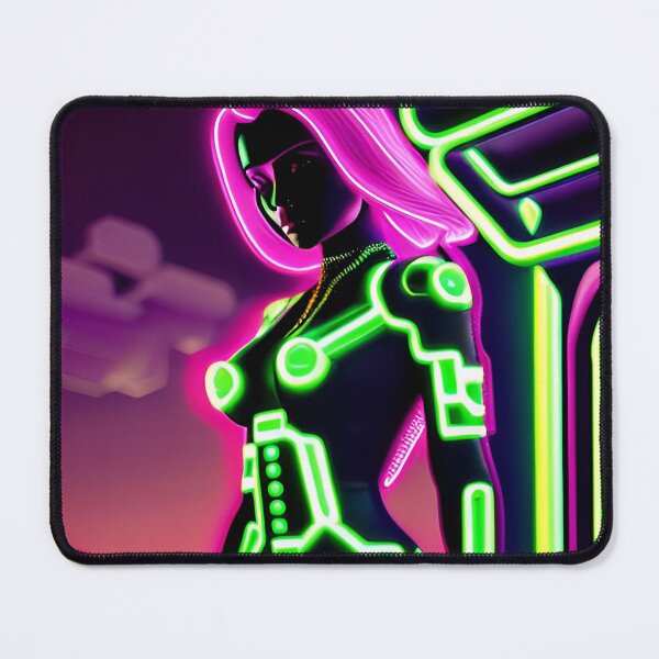 Item preview, Neon Cyborg Woman - Cyberpunk 83 designed and sold by Benito Del Ray.