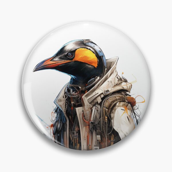 Artikelvorschau, KI-Cyber-Pinguin entworfen und verkauft von linuxtech.