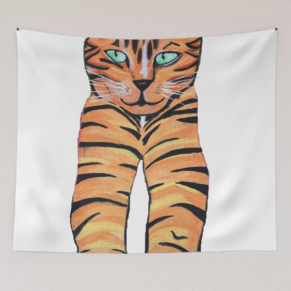 Item preview, Stripey tiger cat designed and sold by Juliejart.
