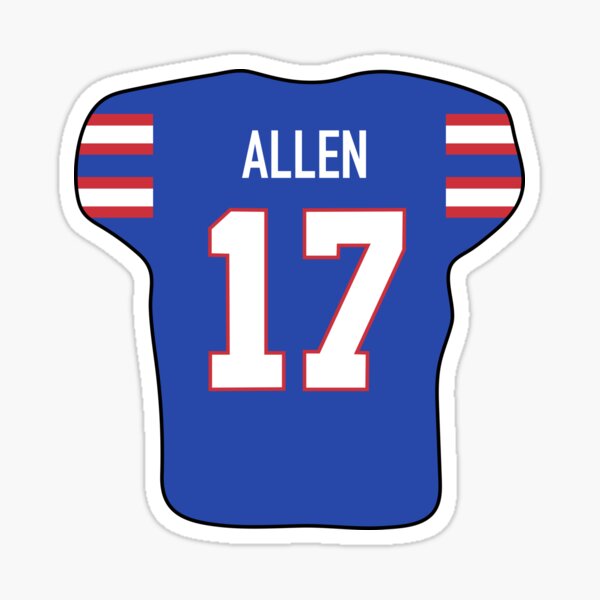 Buffalo Bills Josh Allen Jersey Sticker 