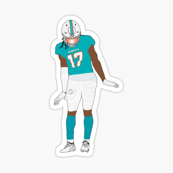 Miami Dolphins Eye Black Stickers 6ct