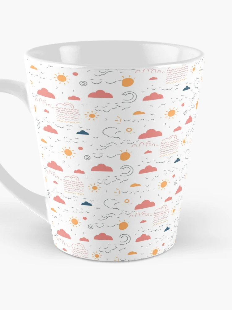Thumbnail 3 of 4, Coffee Mug, Elemental Weather Sticker Pattern designed and sold by EndlessOasis.