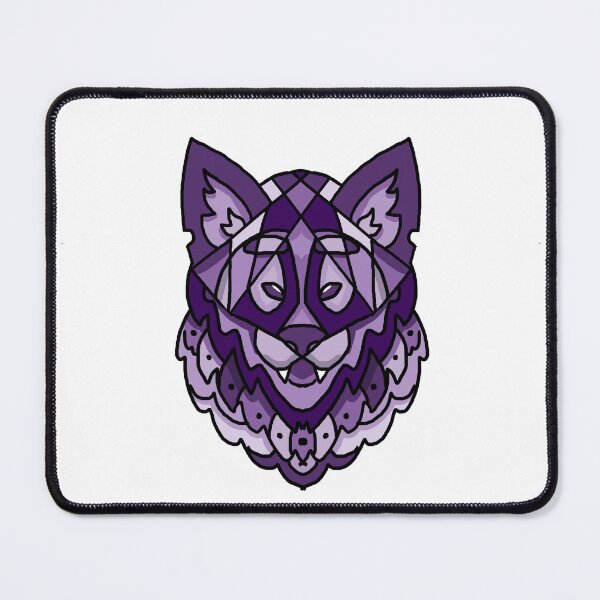 Item preview, pyerple wolf designed and sold by BubbleTeaInk.