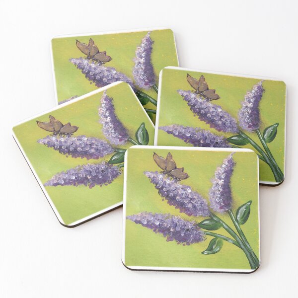 Item preview, Original art butterfly on flowers  designed and sold by Deborah Smith.